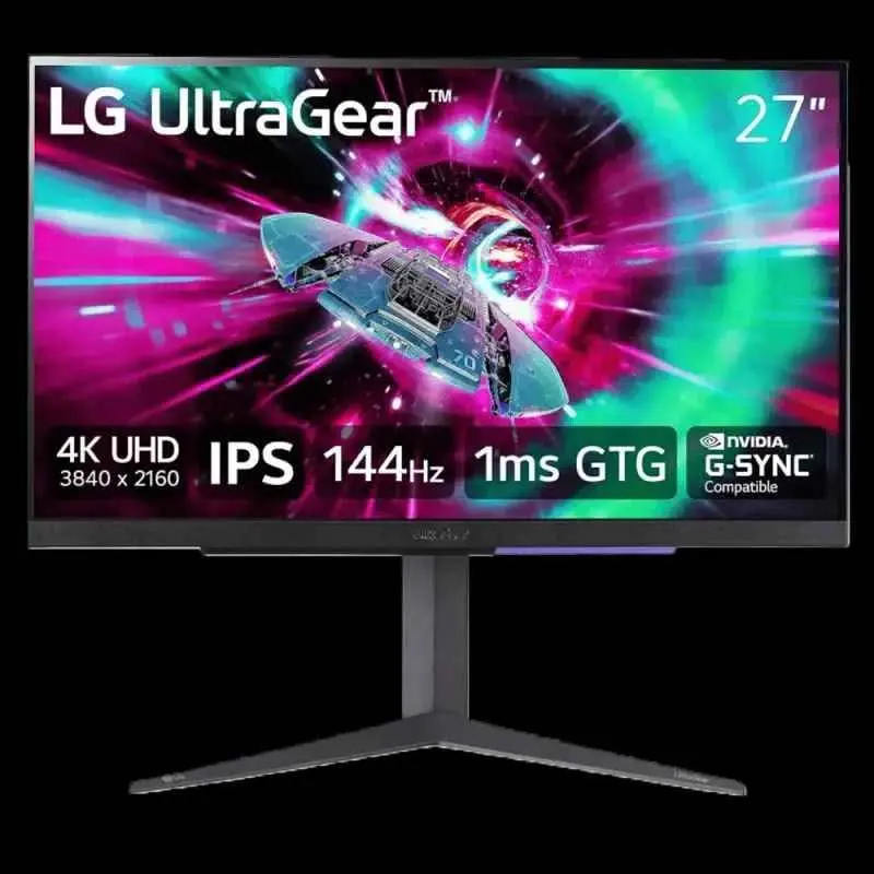 LG 27" UltraGear 4K UHD (3840x2160) Gaming Monitor, 144Hz, 1ms, VESA Display HDR 400