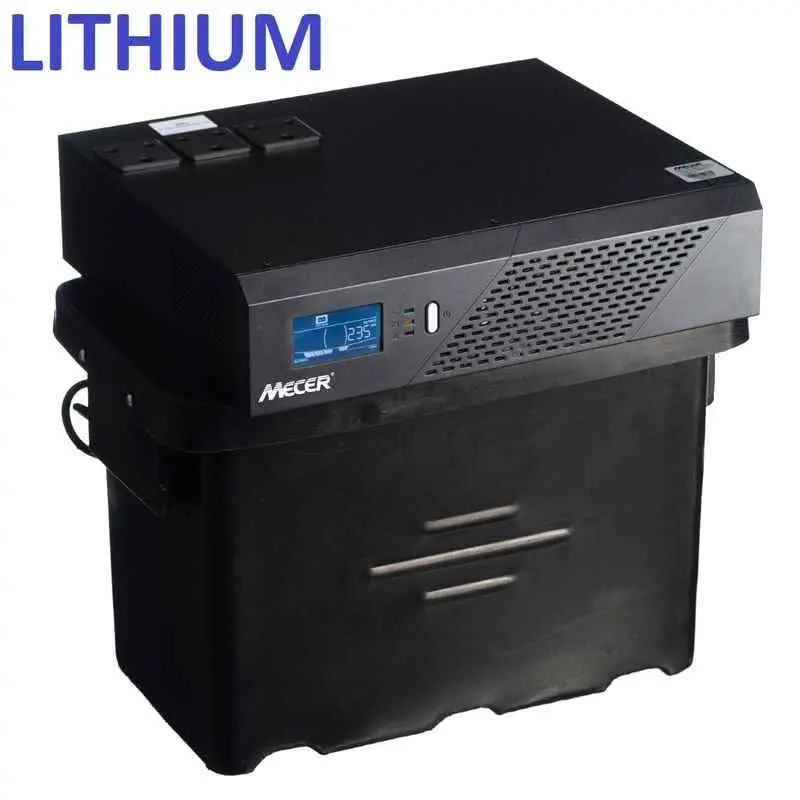 ⚡ Tired of Loadshedding Stay Powered 1200VA Mecer Inverter + 100AH LITHIUM Battery 6 Hours 6k cycle