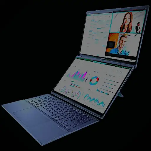 🔥 ASUS ZenBook Duo ✨ [TOUCHSCREEN] Dual-Display Magic! – 14” WQXGA OLED 120Hz Touchscreen LAPTOP